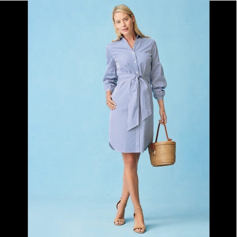 NWT J. McLaughlin Shirtdress in Stripe small